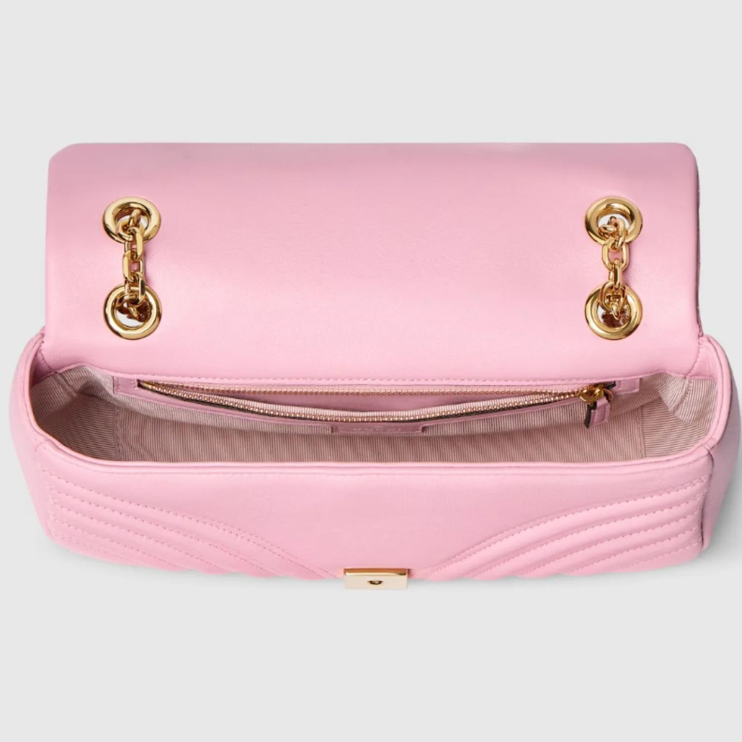Gucci Marmont Medium Shoulder Bag / Light Pink Gold Hardware - Image 4