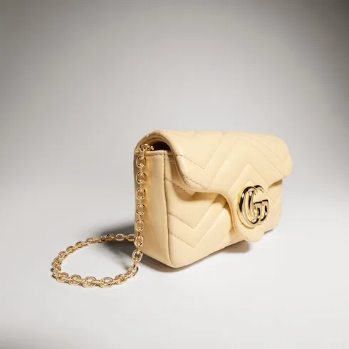 Gucci Marmont Mini Shoulder Bag / Light Yellow Gold Hardware - Image 5