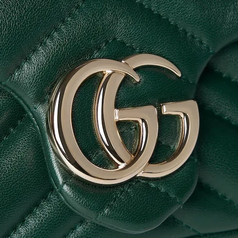 Gucci Marmont Mini Shoulder Bag / Green Gold Hardware - Image 7