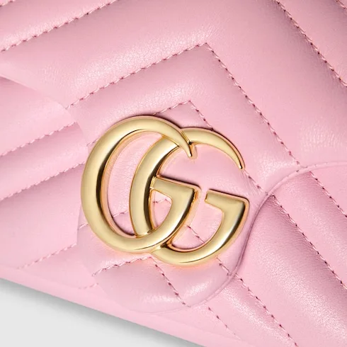 Gucci Marmont Mini Shoulder Bag / Light Pink Gold Hardware - Image 8