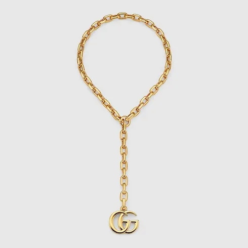 Gucci Marmont Pendant Chain Necklace Gold Hardware ? I8157 8027 - Image 3