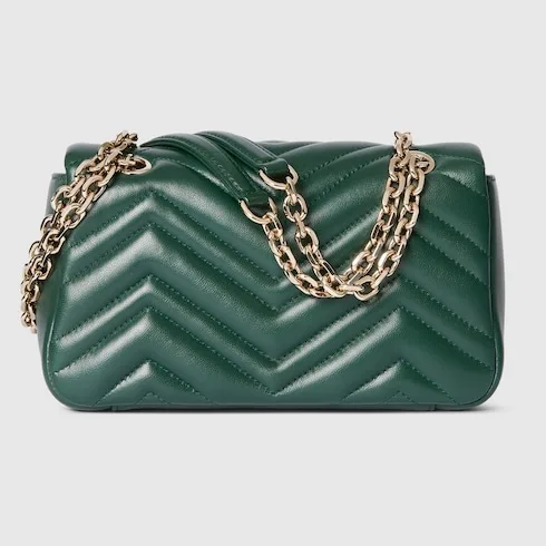 Gucci Marmont Small Shoulder Bag / Green Gold Hardware - Image 6