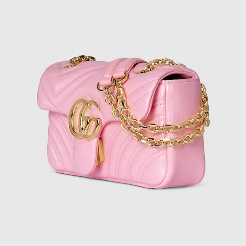 Gucci Marmont Small Shoulder Bag / Light Pink Gold Hardware - Image 5