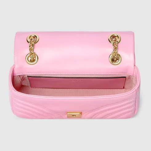 Gucci Marmont Small Shoulder Bag / Light Pink Gold Hardware - Image 7