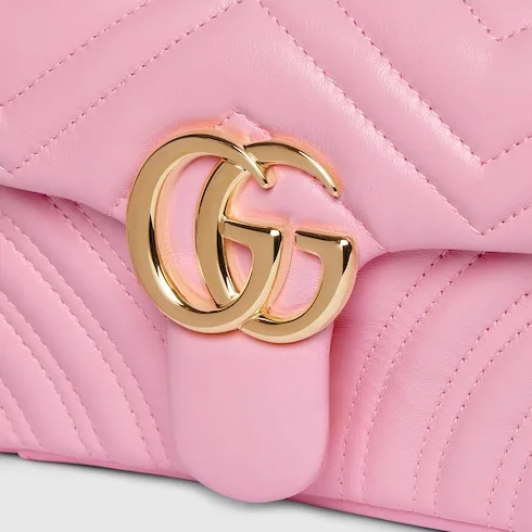 Gucci Marmont Small Shoulder Bag / Light Pink Gold Hardware - Image 8
