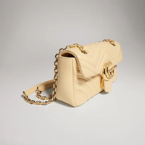 Gucci Marmont Small Shoulder Bag / Light Yellow Gold Hardware - Image 4