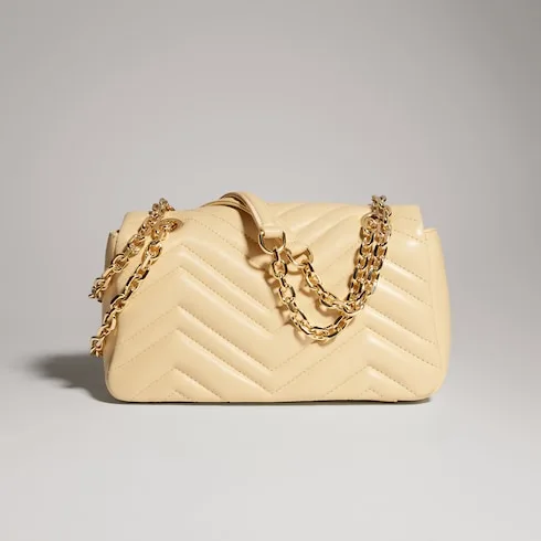 Gucci Marmont Small Shoulder Bag / Light Yellow Gold Hardware - Image 5