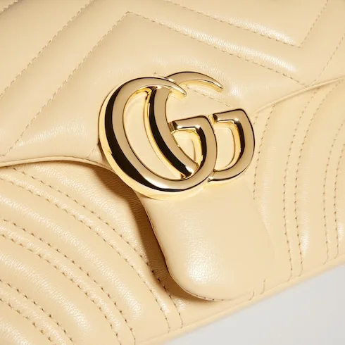 Gucci Marmont Small Shoulder Bag / Light Yellow Gold Hardware - Image 8