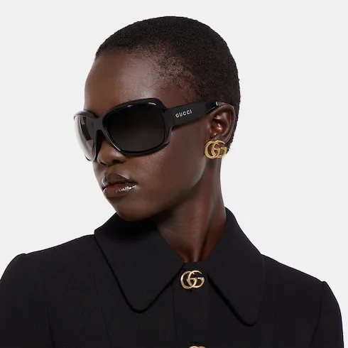 Alternative view of Gucci Marmont Stud Earrings Gold Hardware