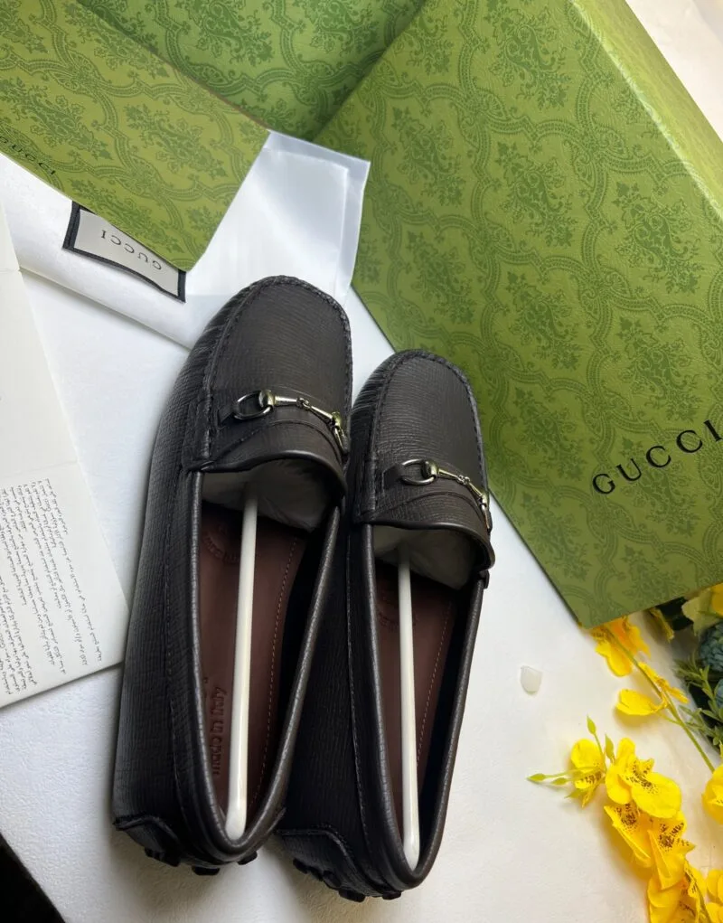 Gucci Horsebit Driver Brown - Image 6