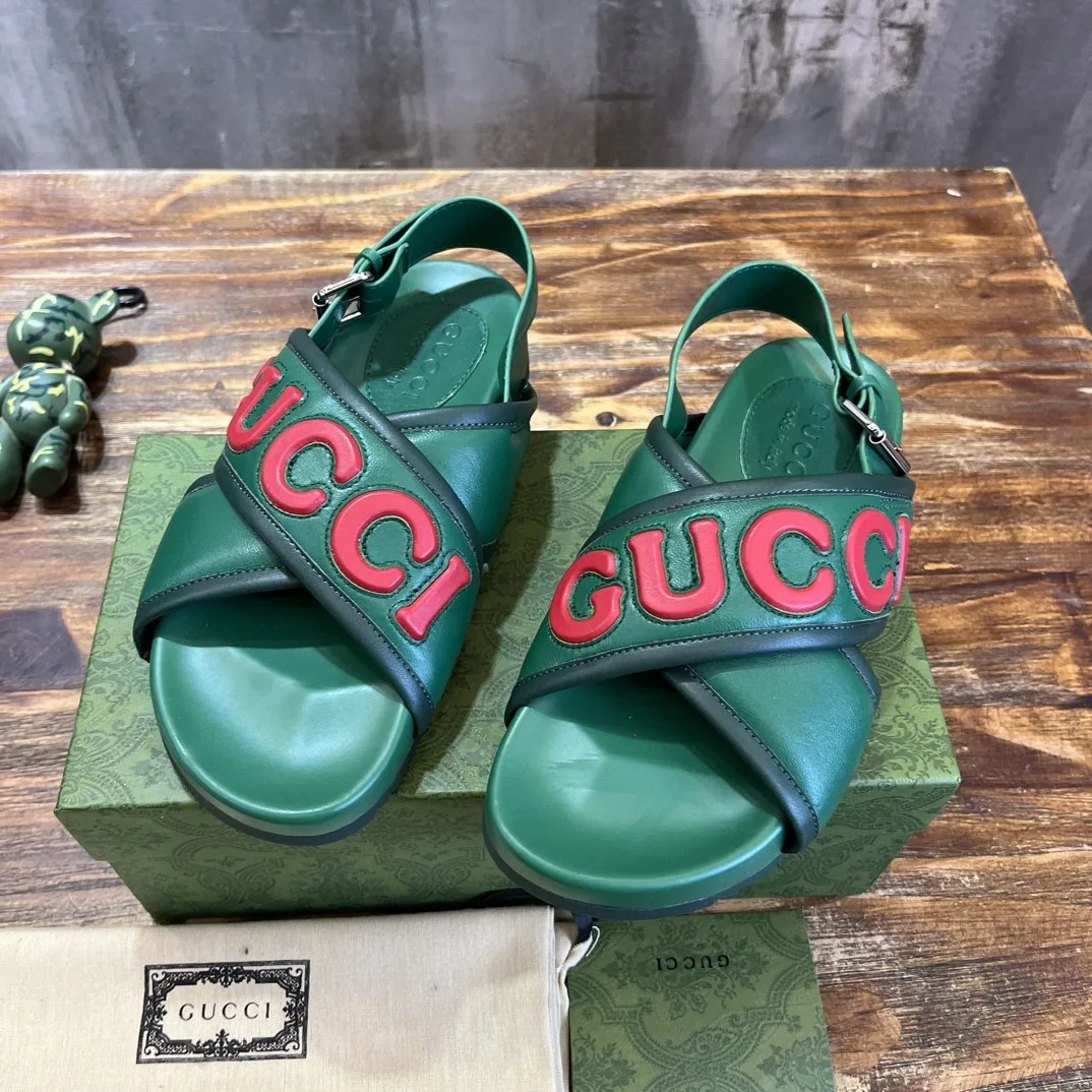Gucci Men’s Sandal Green - Image 3