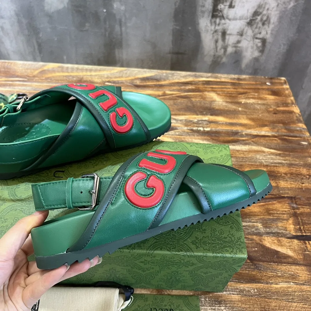 Gucci Men’s Sandal Green - Image 4