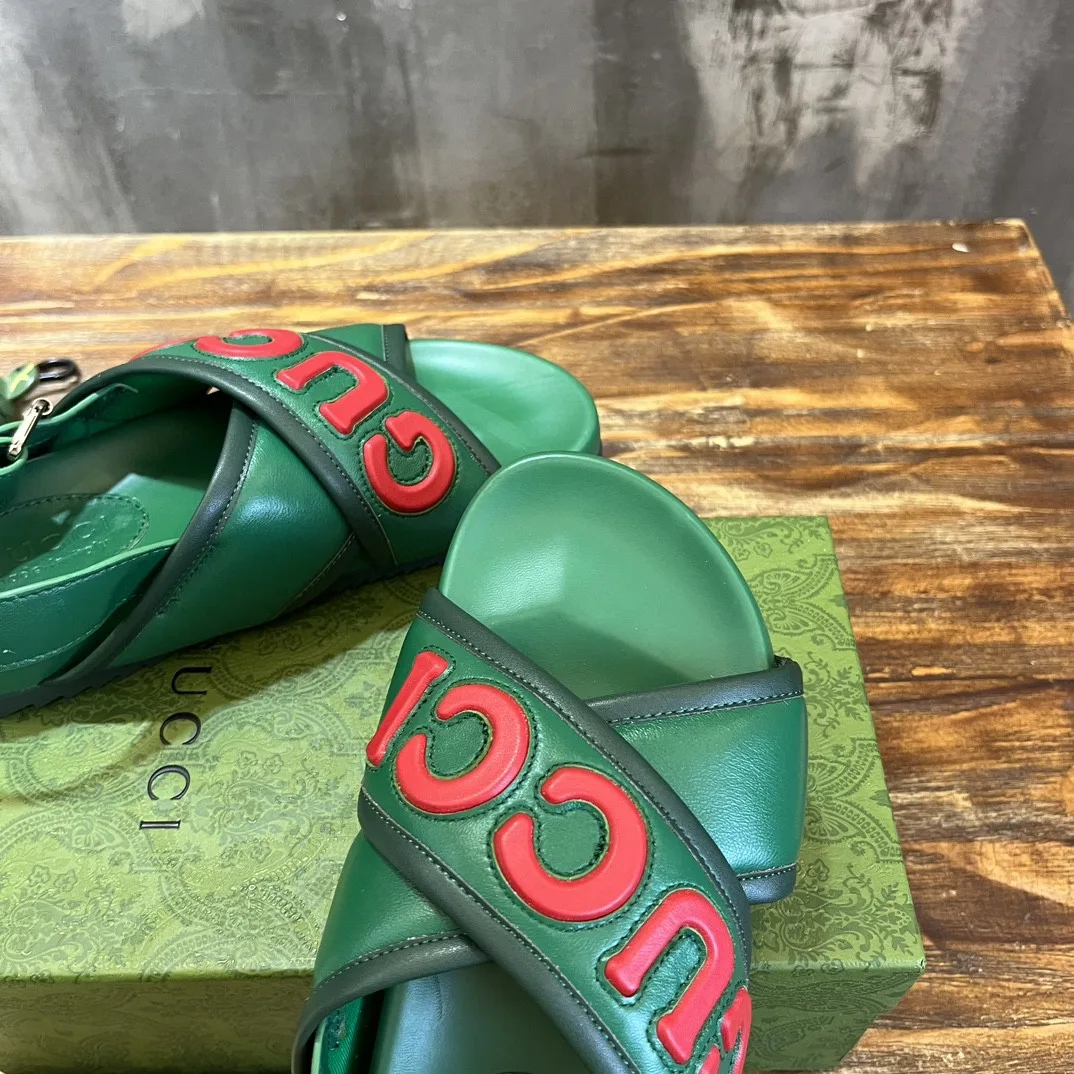 Gucci Men’s Sandal Green - Image 5