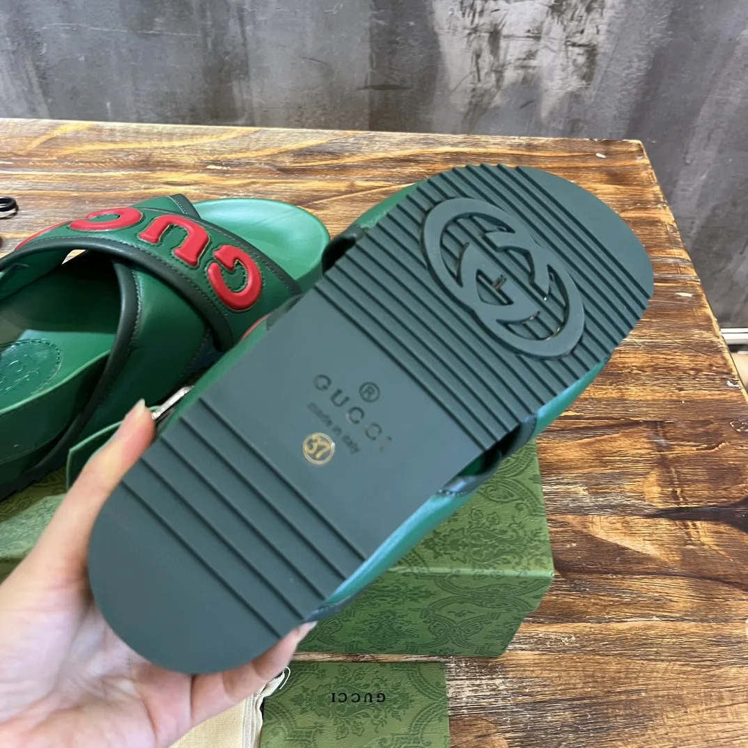 Gucci Men’s Sandal Green - Image 7