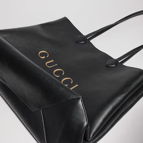 Gucci NY Large Tote Bag / Black Gold Hardware A00B4R AAHG7 1092 - Image 8