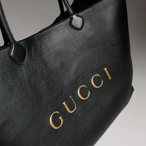 Gucci NY Large Tote Bag / Black Gold Hardware A00B4R AAHG7 1092 - Image 9