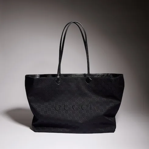 Gucci NY Large Tote Bag / Grey/ Black Gold Hardware A00B4R FAGNG 1000 - Image 6