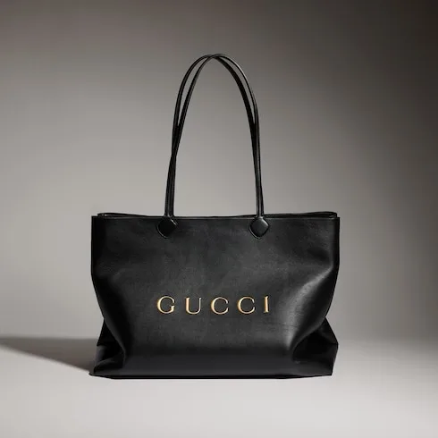 Gucci NY Large Tote Bag / Black Gold Hardware A00B4R AAHG7 1092 - Image 4