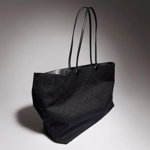 Gucci NY Large Tote Bag / Grey/ Black Gold Hardware A00B4R FAGNG 1000 - Image 8