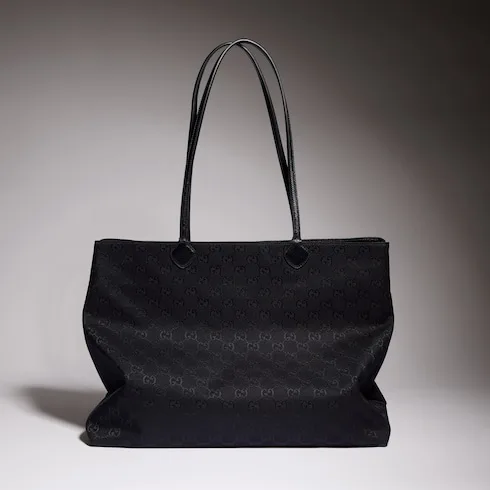 Gucci NY Large Tote Bag / Grey/ Black Gold Hardware A00B4R FAGNG 1000 - Image 4