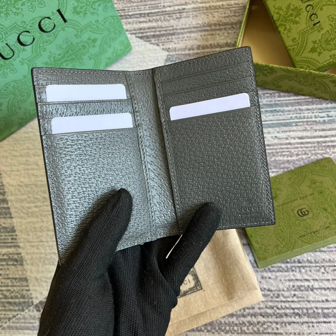 Gucci Ophidia Card Case Supreme Canvas Grey / - Image 7