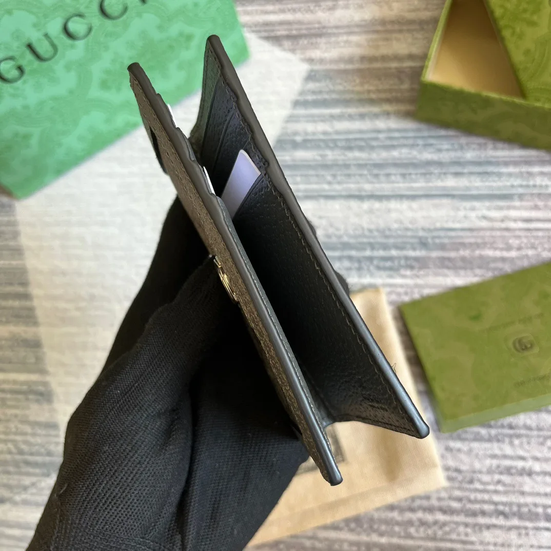 Gucci Ophidia Card Case Supreme Canvas Grey / - Image 6