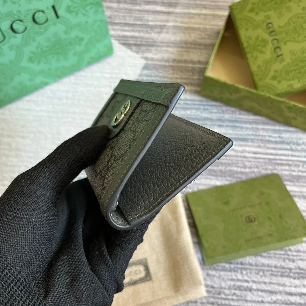 Gucci Ophidia Card Case Supreme Canvas Grey / - Image 4