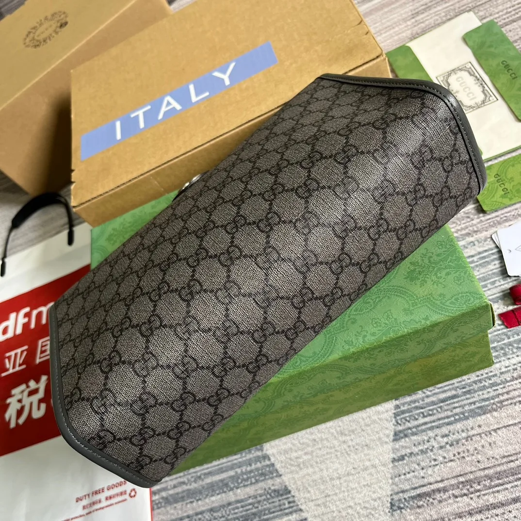 Gucci Ophidia GG Toiletry Case Supreme Canvas Grey / - Image 5
