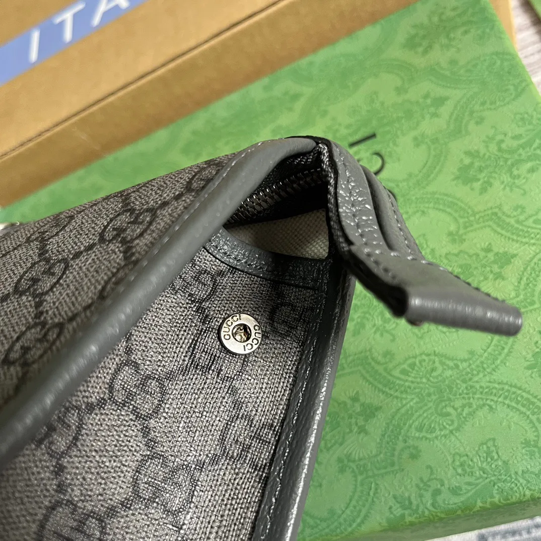 Gucci Ophidia GG Toiletry Case Supreme Canvas Grey / - Image 8