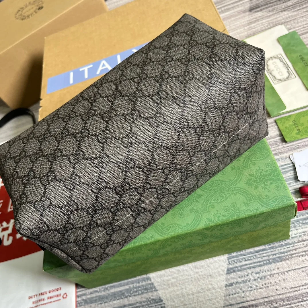 Gucci Ophidia GG Toiletry Case Supreme Canvas Grey / - Image 6