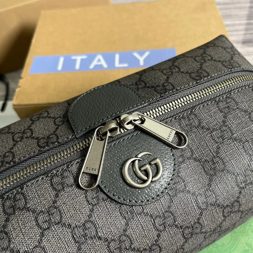Gucci Ophidia GG Toiletry Case Supreme Canvas Grey / - Image 4