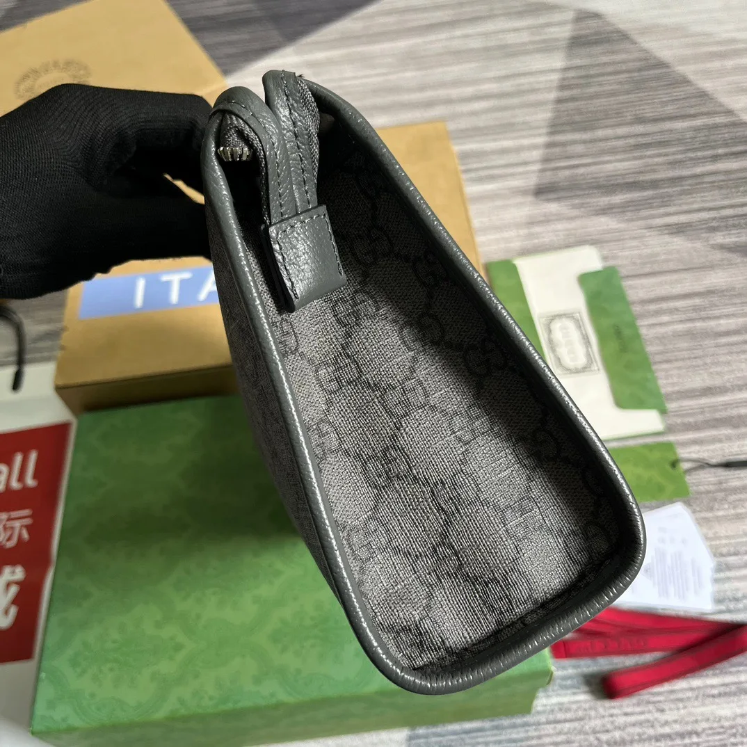 Gucci Ophidia GG Toiletry Case Supreme Canvas Grey / - Image 4