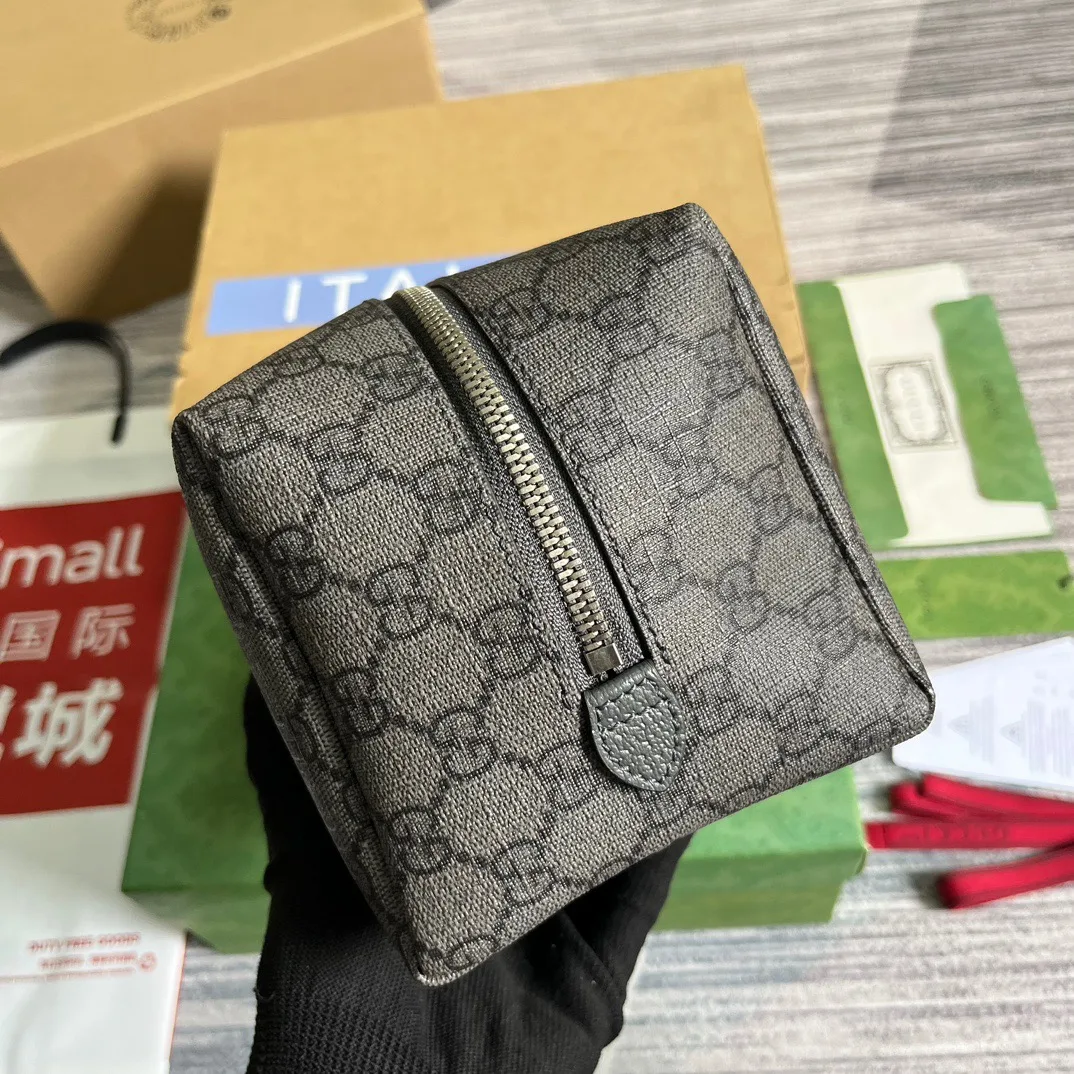 Gucci Ophidia GG Toiletry Case Supreme Canvas Grey / - Image 3