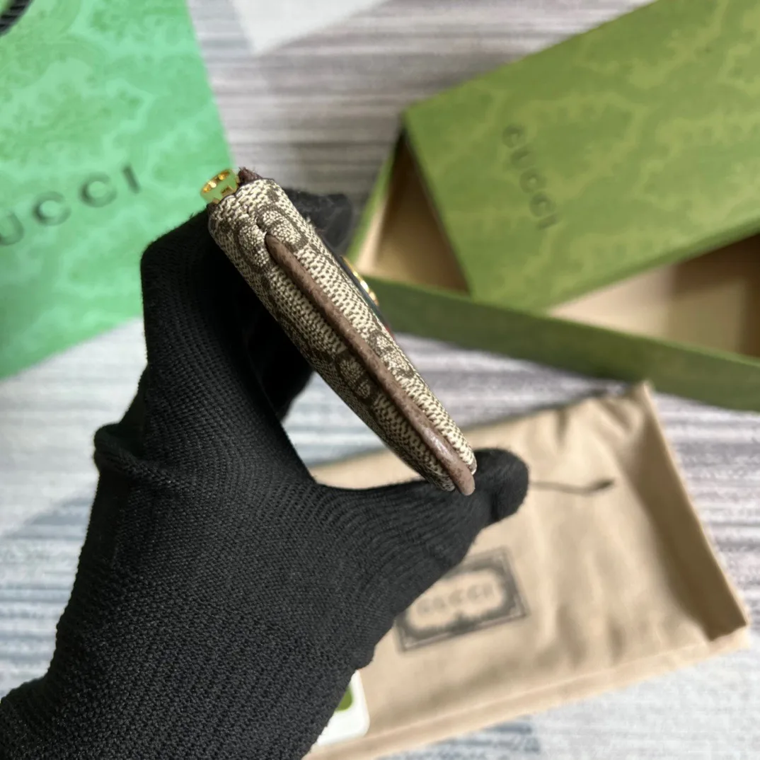 Ophidia Key Case Supreme Canvas Beige / - Image 4