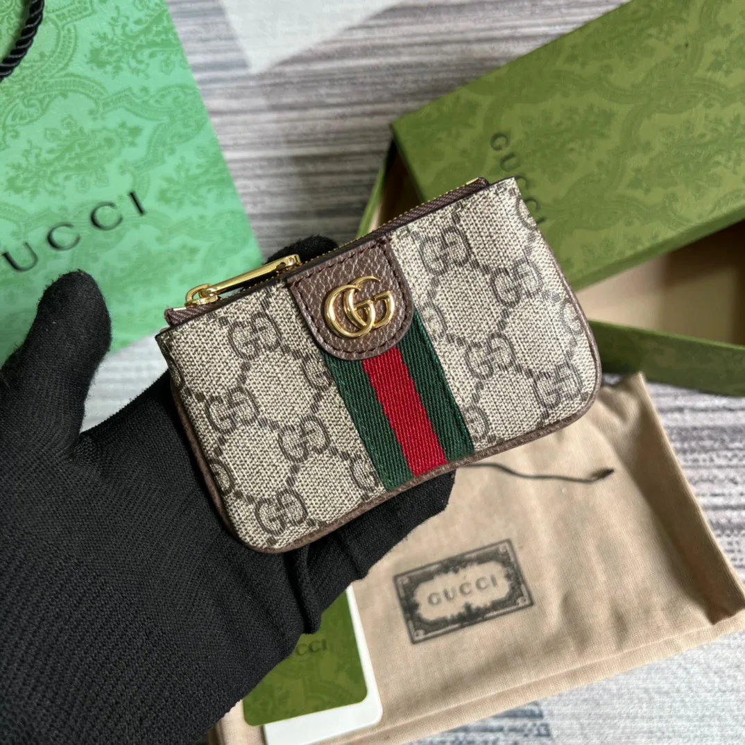 Alternative view of Ophidia Key Case Supreme Canvas Beige /