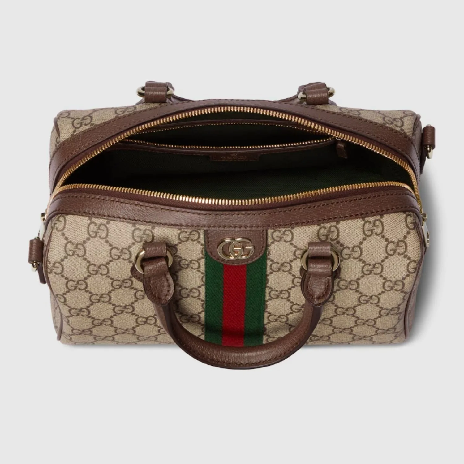 Gucci Ophidia Medium Boston Top Handle Bag / Beige Gold Hardware - Image 7