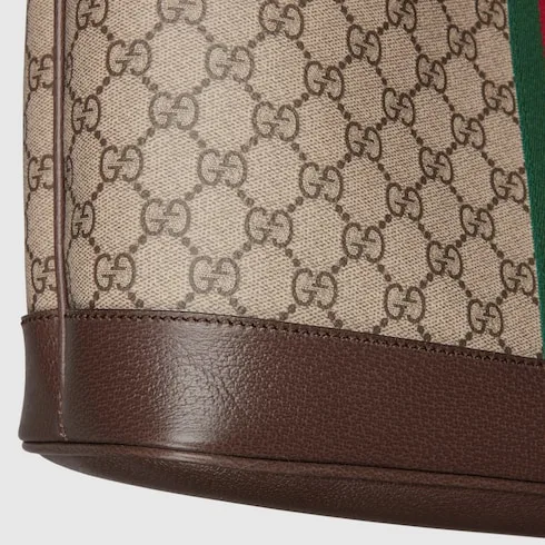Gucci Ophidia Medium Tote Bag / Beige/ Dark Brown Gold Hardware - Image 8