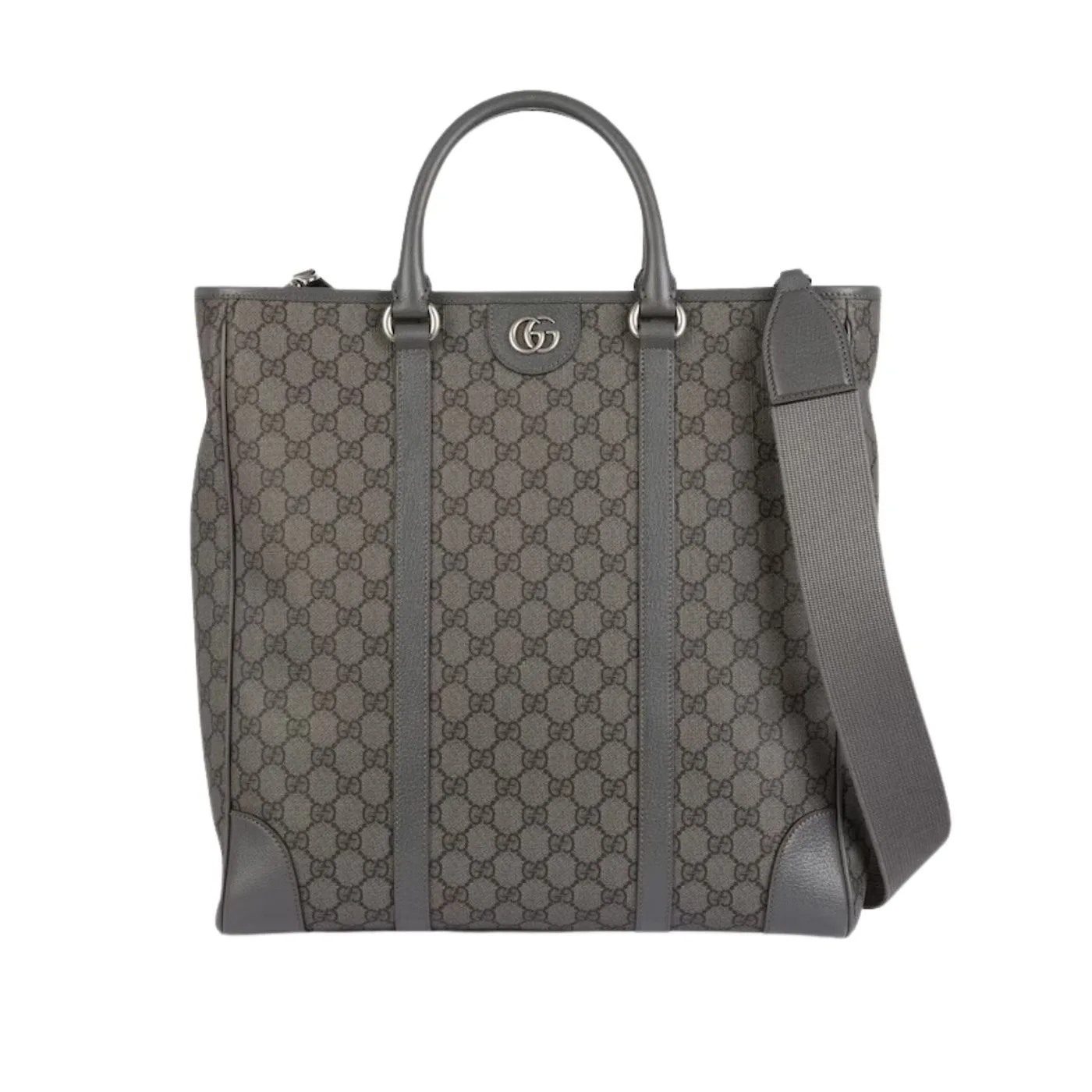 Gucci Ophidia Medium Tote Grey And Black Bag FACJY 1244- 14.2 Inches/