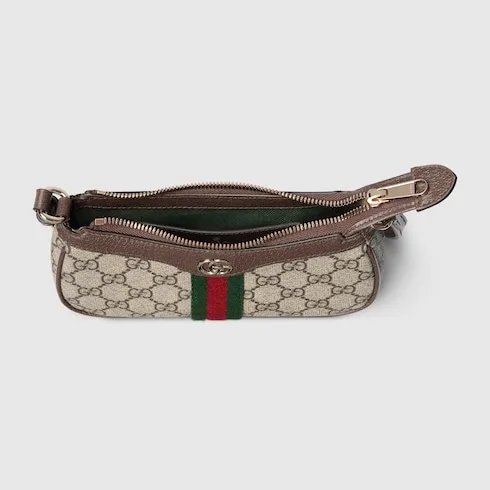 Gucci Ophidia Mini Shoulder Bag / Beige/ Dark Brown Gold Hardware - Image 8