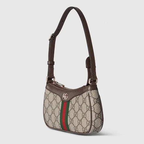 Gucci Ophidia Mini Shoulder Bag / Beige/ Dark Brown Gold Hardware - Image 7
