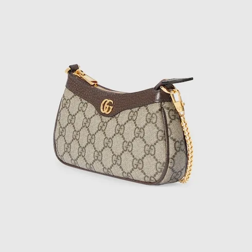 Gucci Ophidia Mini Shoulder Bag / Beige/ Ebony Gold Hardware - Image 3