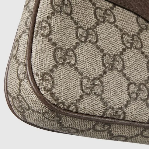 Gucci Ophidia Mini Shoulder Bag / Beige/ Ebony Gold Hardware - Image 9