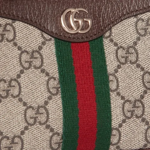Gucci Ophidia Mini Shoulder Bag / Beige/ Dark Brown Gold Hardware - Image 10