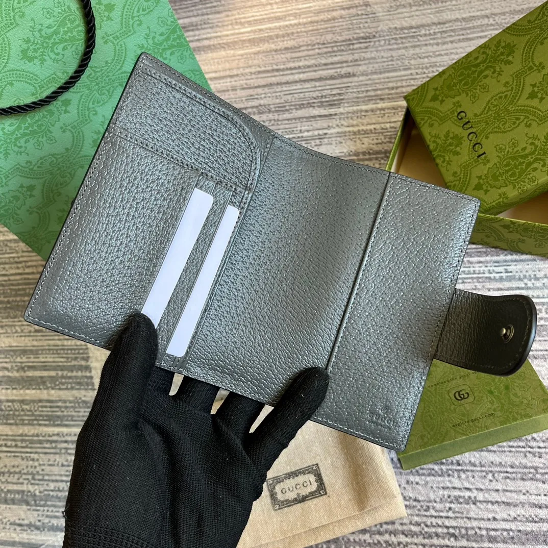 Gucci Ophidia Card Case Supreme Canvas Grey / - Image 7