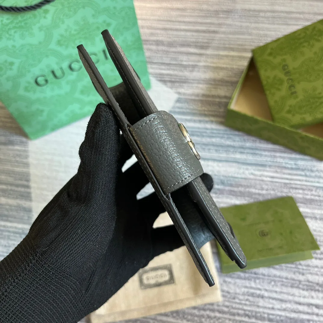 Gucci Ophidia Card Case Supreme Canvas Grey / - Image 9