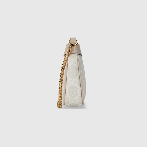 Gucci Ophidia Mini Shoulder Bag / Beige/ White Gold Hardware - Image 4