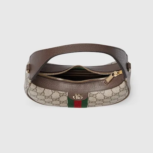 Gucci Ophidia Small Shoulder Bag / Beige/ Dark Brown Gold Hardware - Image 8