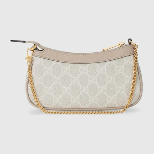 Gucci Ophidia Mini Shoulder Bag / Beige/ White Gold Hardware - Image 7