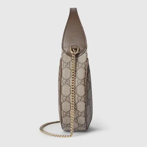 Gucci Ophidia Small Shoulder Bag / Beige/ Dark Brown Gold Hardware - Image 7
