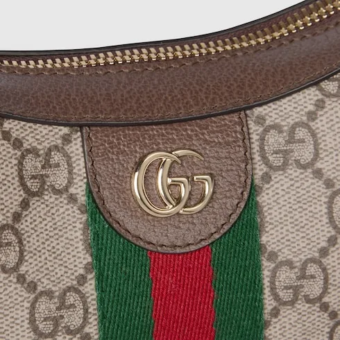 Gucci Ophidia Small Shoulder Bag / Beige/ Dark Brown Gold Hardware - Image 11
